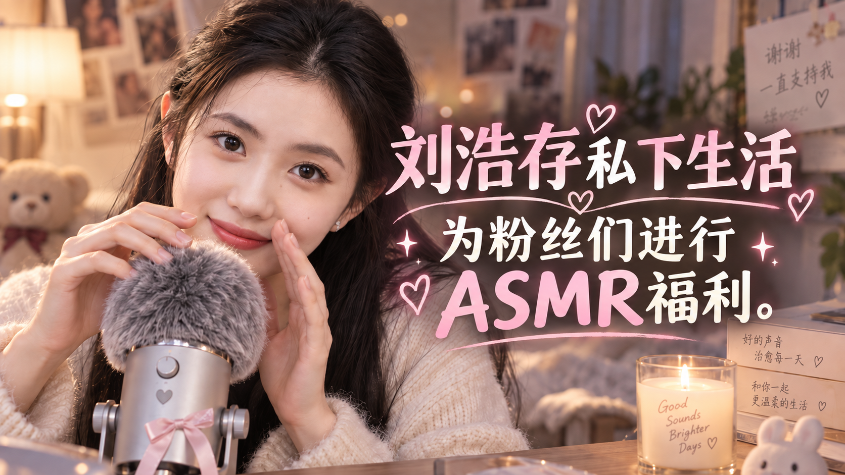 刘浩存沉浸式ASMR|温柔耳语帮你口,舌吻停不下来,骚气十足~